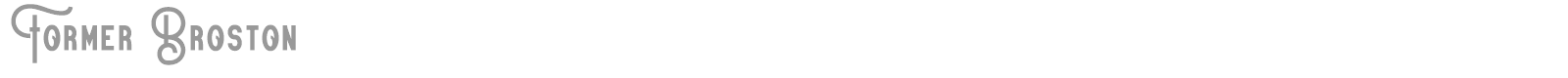 Former Broston font preview